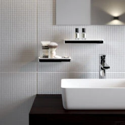 Badkamerplank Geesa Frame 21 Cm Wit Chroom 7 Badkamerplank Geesa Frame 21 Cm Wit Chroom -SEALSKIN Winkel badkamerplank geesa frame 21 cm wit chroom sfeer 1 1