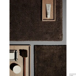 Badmat Blomus Twin 60x60 Cm Katoen Tarmac 5 Badmat Blomus Twin 60x60 Cm Katoen Tarmac -SEALSKIN Winkel badmat blomus twin 60x60 cm katoen tarmac detail1