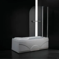 Badwand Boss & Wessing Bibi Afgerond 100x140cm Scharnierend Omkeerbaar 6mm