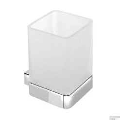 Bekerhouder Sapho Everest Hangend 7x11 Cm Chroom / Melkglas