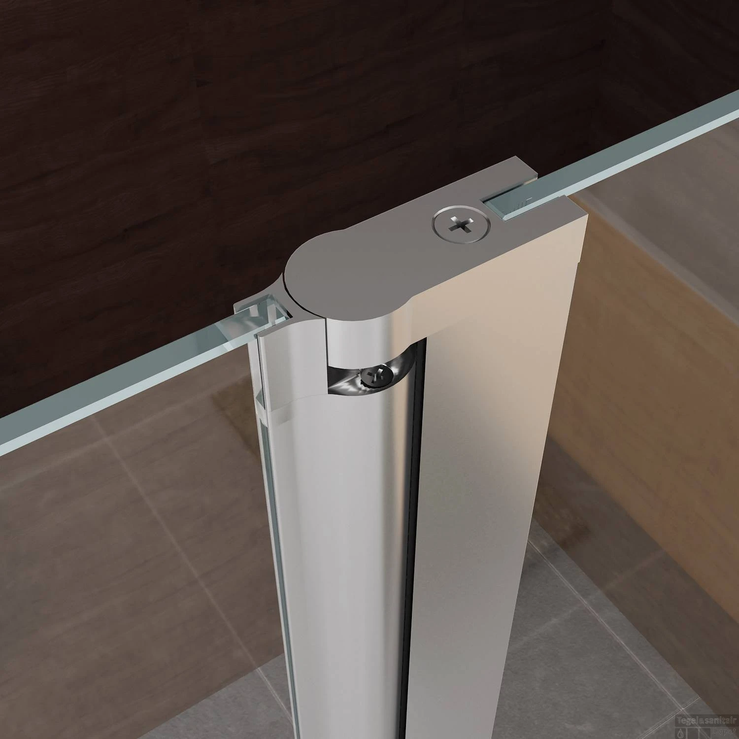 BWS Apollo Zijwand Met Schanierend Glasprofiel 40x200 Cm 10mm NANO Glas 5 BWS Apollo Zijwand Met Schanierend Glasprofiel 40x200 Cm 10mm NANO Glas - Afbeelding 5