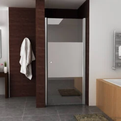 BWS Nisdeur Met Middenband 70x200cm 8mm NANO Coating Rechts