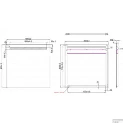 BWS LED Spiegel Liga Met Lichtschakelaar 80x80x3.1 Cm (incl Bevestigingsmateriaal) -SEALSKIN Winkel bws spiegel tigris met led verlichting 80x80 tech