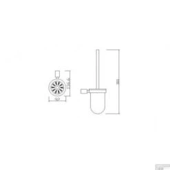 BWS Toiletborstelhouder Mia Mat Zwart -SEALSKIN Winkel bws toiletborstelhouder mia mat zwart tech