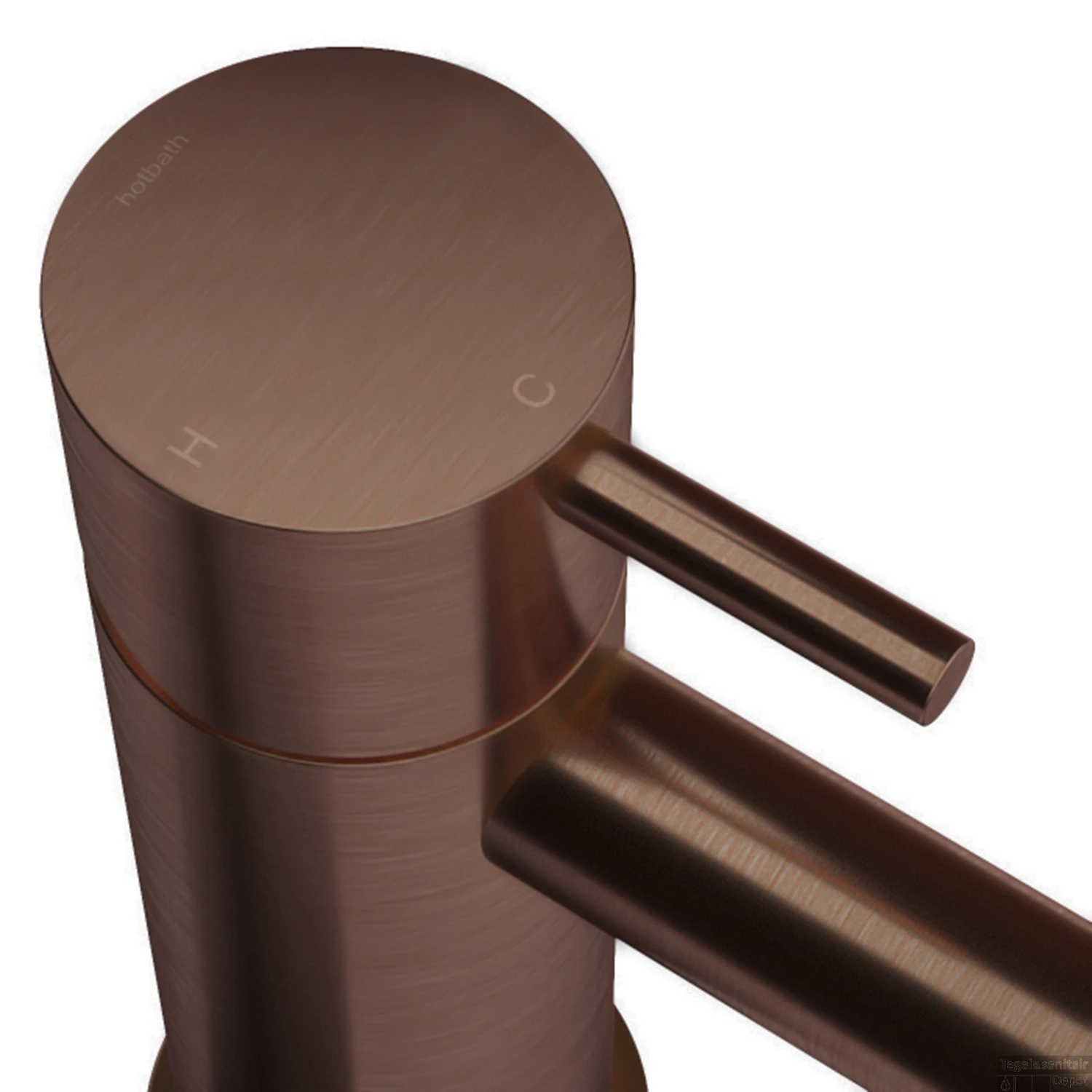 Toiletrolhouder Hotbath Cobber Geborsteld Koper PVD 2 Toiletrolhouder Hotbath Cobber Geborsteld Koper PVD - Afbeelding 2