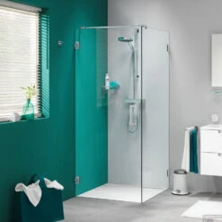 Swingdeur By Sealskin 'I AM' 90x200 Cm RVS Antikalk (voor Comb. Zijwand)