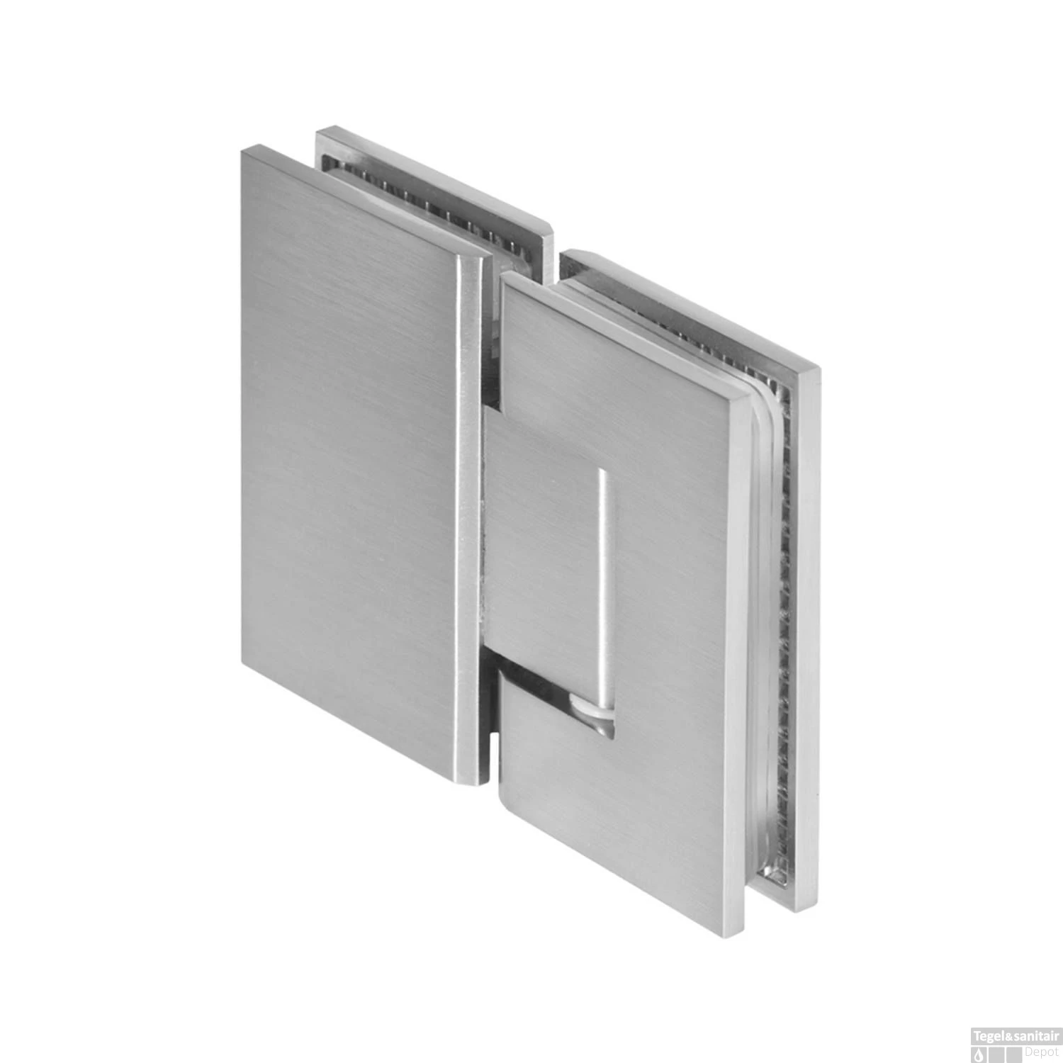 Nisdeur Compleet Just Creating Profielloos 2-Delig (Draaideur Bevestigd Op Inloopwand) 190x200 Cm 120/70 RVS 4 Nisdeur Compleet Just Creating Profielloos 2-Delig (Draaideur Bevestigd Op Inloopwand) 190x200 Cm 120/70 RVS - Afbeelding 4