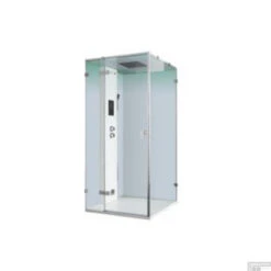 Douchecabine Eago Stoomdouche LD106F15 100x100 Links Glanzend Wit