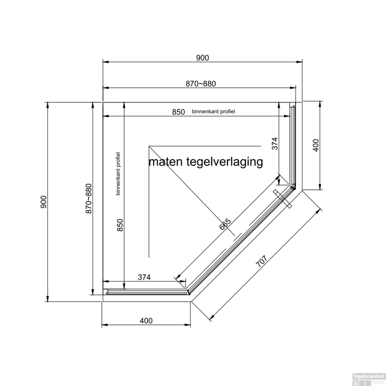 Douchecabine Van Rijn ST04 Vijfhoek Helder Incl. Glasbehandeling Links Of Rechts Draaiend 90x200 Cm Mat Zwart 2 Douchecabine Van Rijn ST04 Vijfhoek Helder Incl. Glasbehandeling Links Of Rechts Draaiend 90x200 Cm Mat Zwart - Afbeelding 2