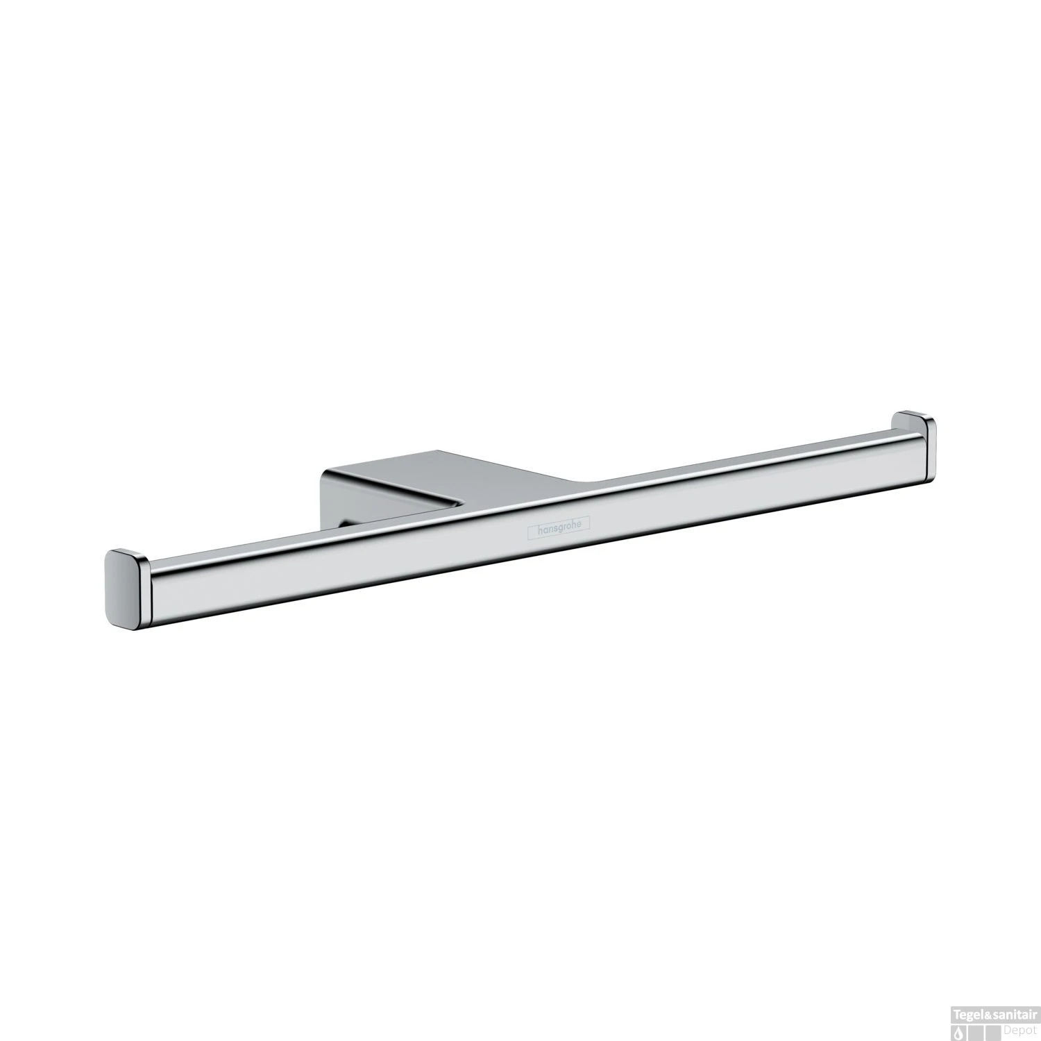 Dubbele Toiletrolhouder HansGrohe AddStoris Chroom 1 Dubbele Toiletrolhouder HansGrohe AddStoris Chroom