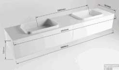 Badkamermeubelset Mondiaz Erin 200 Cm Met 2 Lades Met RIDGE Wastafel Dubbel Dark Grey Zonder Kraangaten Greeploos Mat Clay 13 Badkamermeubelset Mondiaz Erin 200 Cm Met 2 Lades Met RIDGE Wastafel Dubbel Dark Grey Zonder Kraangaten Greeploos Mat Clay -SEALSKIN Winkel erin 200cm double 2 drawers 11313763178070