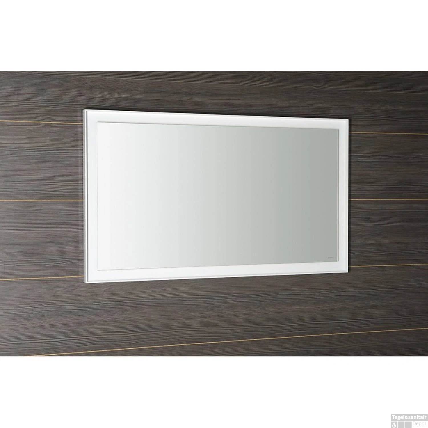 Badkamerspiegel Sapho Flut 120x70 Cm LED-Verlichting Omlijsting Wit 2 Badkamerspiegel Sapho Flut 120x70 Cm LED-Verlichting Omlijsting Wit - Afbeelding 2