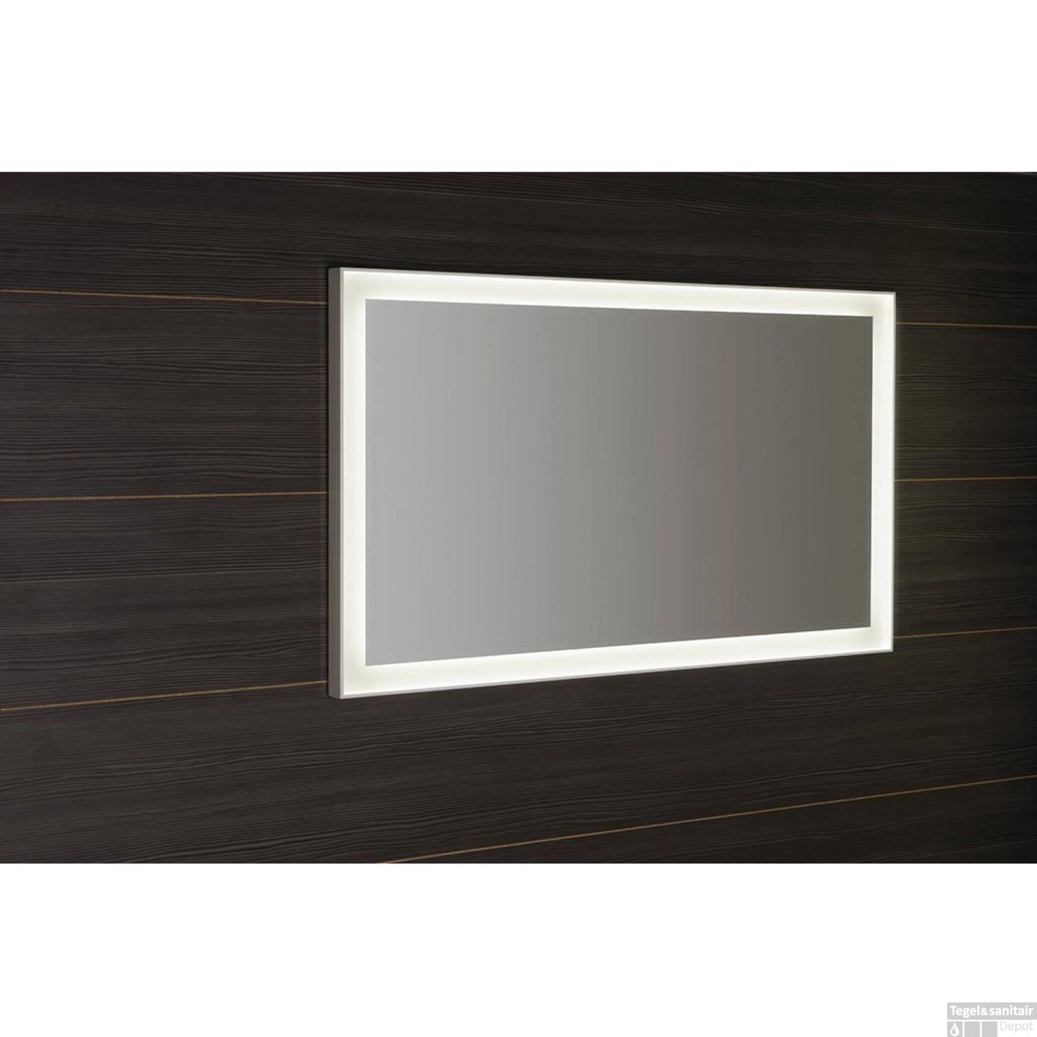 Badkamerspiegel Sapho Flut 120x70 Cm LED-Verlichting Omlijsting Wit 4 Badkamerspiegel Sapho Flut 120x70 Cm LED-Verlichting Omlijsting Wit - Afbeelding 4