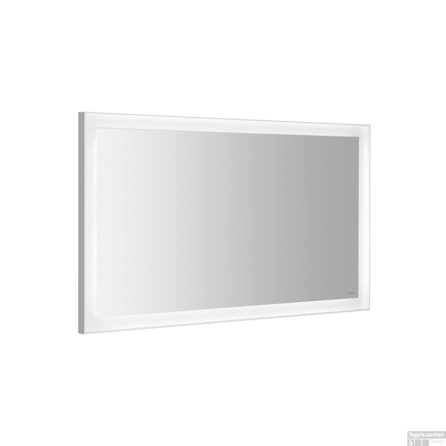 Badkamerspiegel Sapho Flut 120x70 Cm LED-Verlichting Omlijsting Wit 1 Badkamerspiegel Sapho Flut 120x70 Cm LED-Verlichting Omlijsting Wit