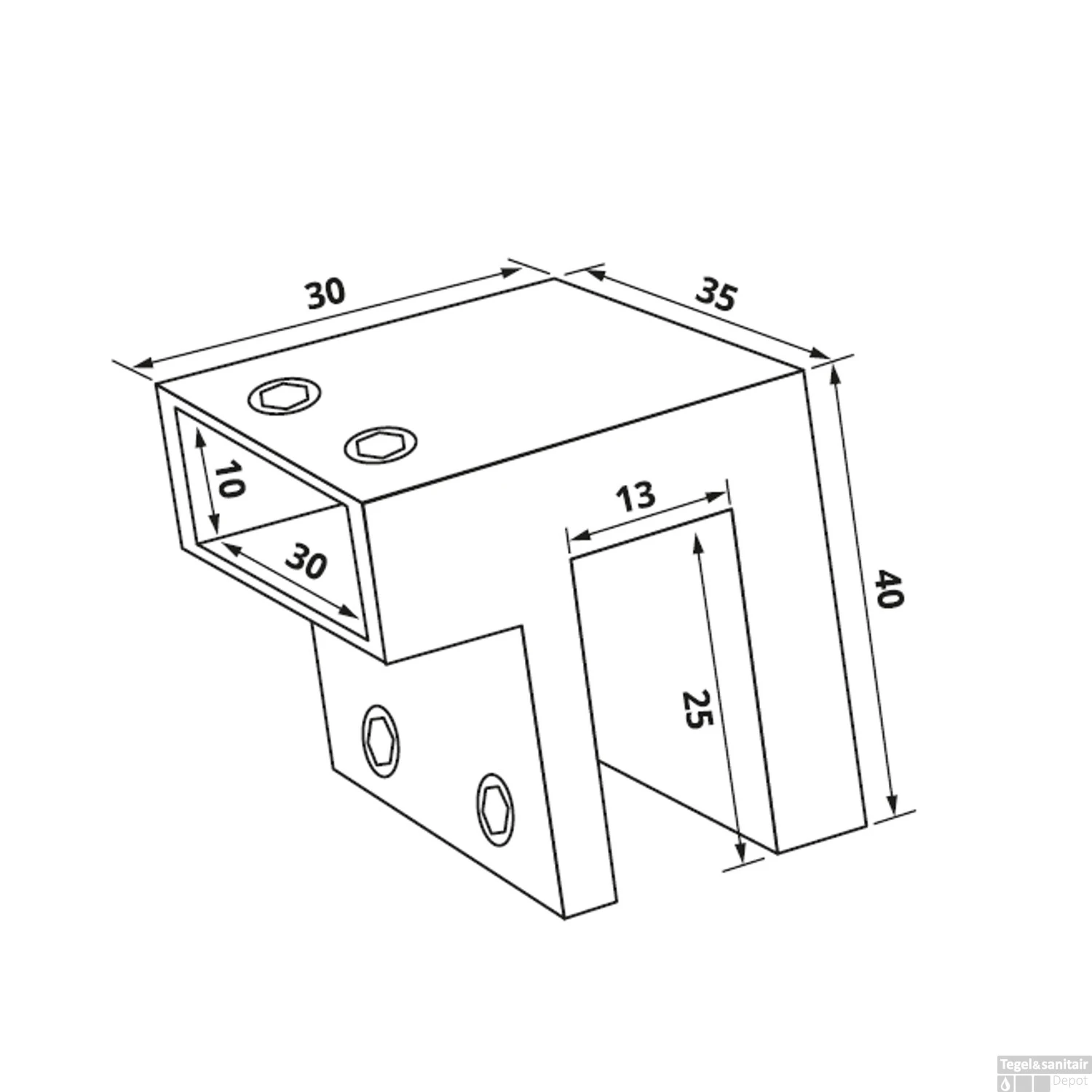 Glasdeel Just Creating T.b.v. Stabilisatiestang Mat Zwart 2 Glasdeel Just Creating T.b.v. Stabilisatiestang Mat Zwart - Afbeelding 2
