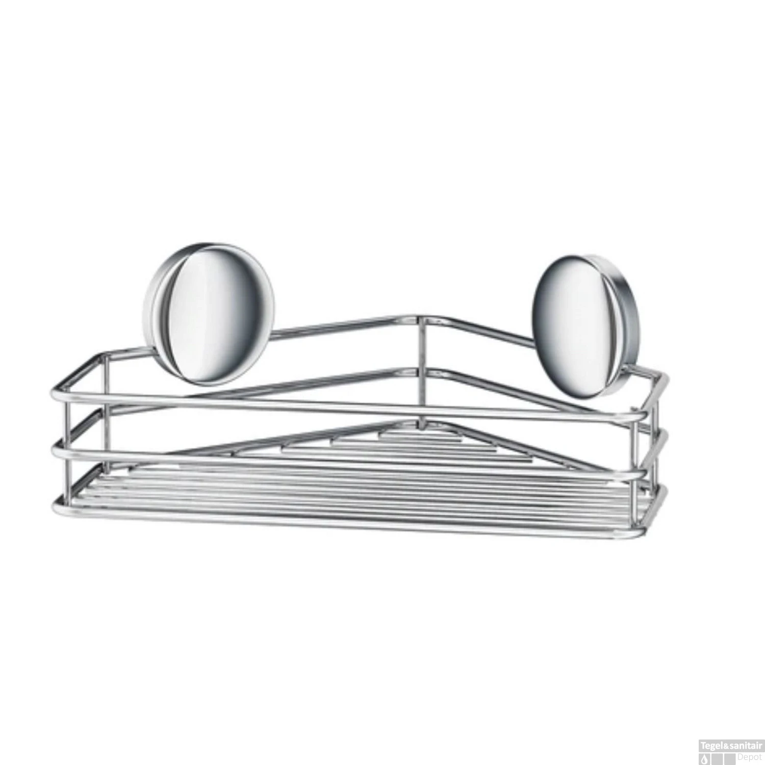 Hoekdraadkorf Smedbo Zelfklevend 25x17x7 Cm Chroom