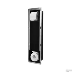 Inbouw Toiletrolhouder En Reserverolhouder Wiesbaden Mat Zwart