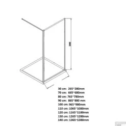 Inloopdouche Boss & Wessing Recta 140x200 Cm Mat Zwart Profiel Rondom -SEALSKIN Winkel inloopdouche boss wessing recta tech