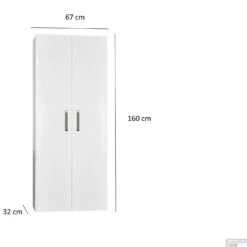 Kolomkast Dubbel Sanicare Q9/Q10/Q11 Soft-Closing Deuren Chromen Greep 160x67x32 Cm Belluno -SEALSKIN Winkel kolomkast dubbel sanicare q9 q10 q11 soft closing deuren chromen greep 160x67x32 cm belluno shop tech