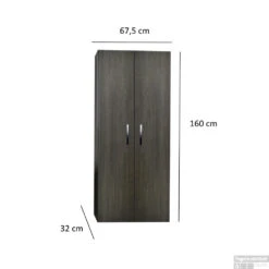 Kolomkast Sanicare Q1/Q12/Q17 2-Deurs Soft-Closing Chromen Greep 160x67x32 Cm Antraciet 7 Kolomkast Sanicare Q1/Q12/Q17 2-Deurs Soft-Closing Chromen Greep 160x67x32 Cm Antraciet -SEALSKIN Winkel kolomkast sanicare q1q4q12 2 deurs soft closing chromen greep 160x67x32 tech 1