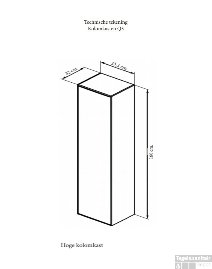 Kolomkast Sanicare Q5 1 Soft-Close Deur 160 Cm Schots-Eiken 4 Kolomkast Sanicare Q5 1 Soft-Close Deur 160 Cm Schots-Eiken - Afbeelding 4