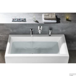 Ligbad Polysan Cleo Inbouw 150x75x48 Cm Wit