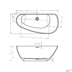 Ligbad Riho Granada Vrijstaand Rechts 170x80 Cm Mat Wit -SEALSKIN Winkel ligbad riho granada vrijstaand 170x80 cm mat wit tech