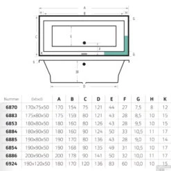 Ligbad Xenz Society 170x75x50 Cm Inbouw Acryl Wit 5 Ligbad Xenz Society 170x75x50 Cm Inbouw Acryl Wit -SEALSKIN Winkel ligbad xenz society 170x75x50 cm inbouw acryl wit 6870 01 tech