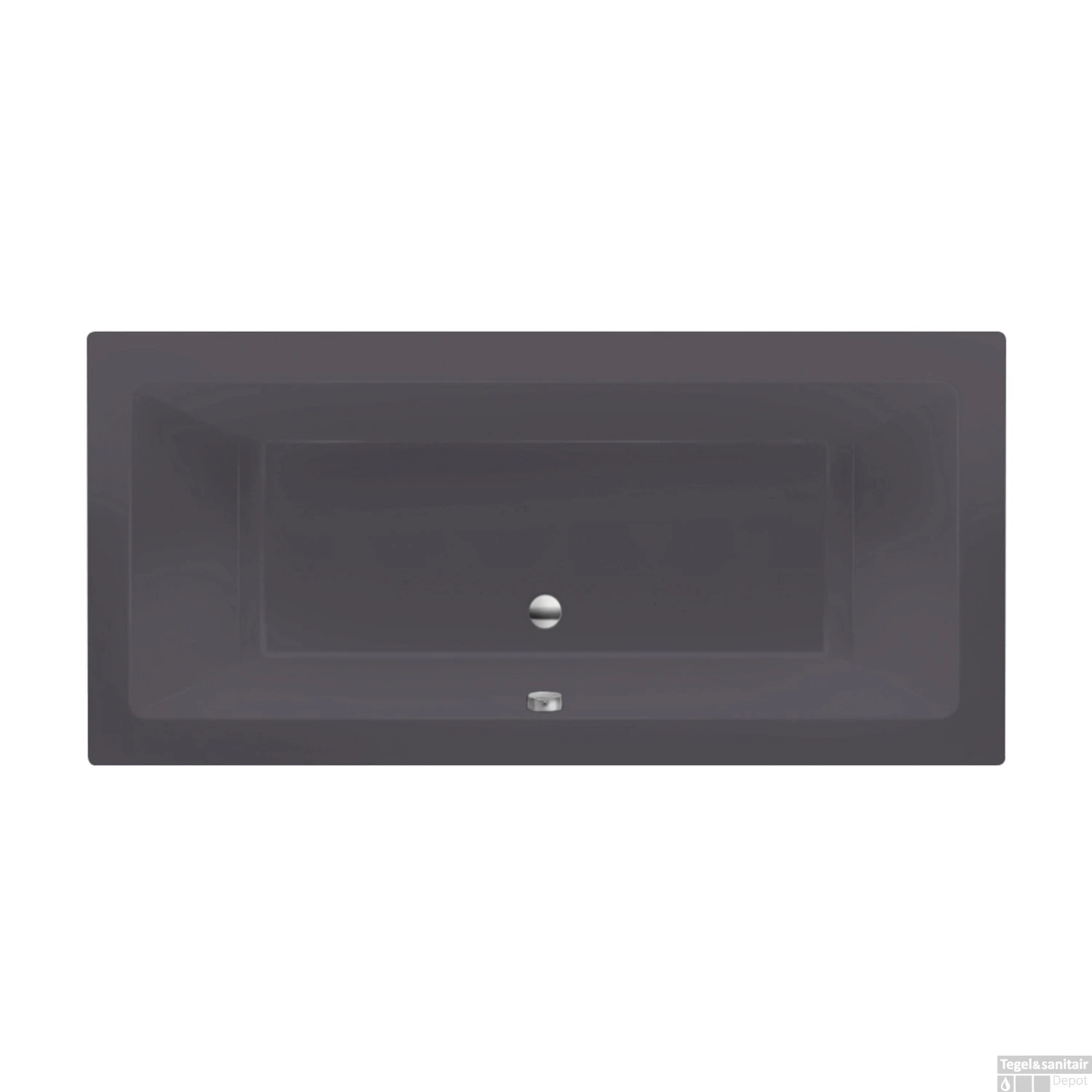 Ligbad Xenz Society 175x80x50 Cm Inbouw Acryl Antraciet 1 Ligbad Xenz Society 175x80x50 Cm Inbouw Acryl Antraciet