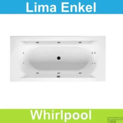 Ligbad Riho Lima 180x80 Cm Whirlpool Enkel Systeem