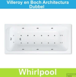 Ligbad Villeroy & Boch Architectura 150x70 Cm Balboa Whirlpool Systeem Dubbel