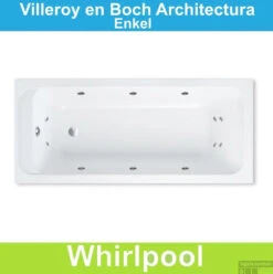 Ligbad Villeroy & Boch Architectura 140x70 Cm Balboa Whirlpool Systeem Enkel
