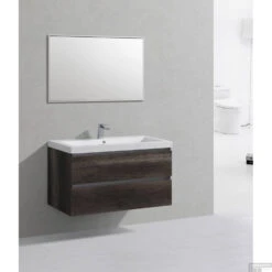 Badkamermeubelset Sanilux Trendline 100x47x50 Cm 2 Kraangaten Century Oak