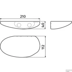 Planchet Clou Cliff 21cm Keramiek Glans Wit -SEALSKIN Winkel planchet clou cliff 21cm keramiek glans wit tech