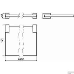 Planchet Clou Quadria 60cm Helder Glas Chroom -SEALSKIN Winkel planchet clou quadria 60cm helder glas chroom tech