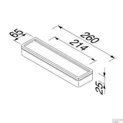 Planchet Geesa Frame 26 Cm Wit Chroom -SEALSKIN Winkel planchet geesa frame 26 cm wit chroom tech