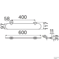 Planchet Haceka Gio 60 Cm Glas Chroom -SEALSKIN Winkel planchet haceka gio 60 cm glas chroom tec
