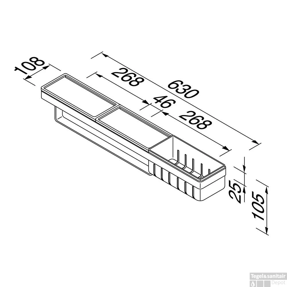 Planchet Met Handdoekrek En Douchemand Geesa Frame Zwart Chroom 5 Planchet Met Handdoekrek En Douchemand Geesa Frame Zwart Chroom - Afbeelding 5