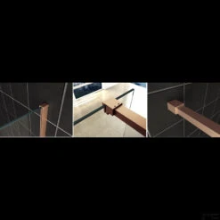 Profielset Met Stabilisatiestang Wiesbaden Slim 120cm Geborsteld Koper -SEALSKIN Winkel profielset met stabilisatiestang wiesbaden slim 120cm koper sfeer