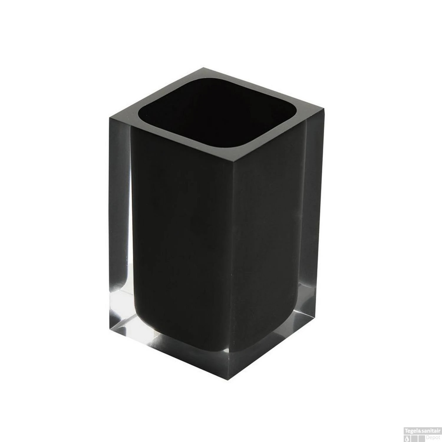 Tandenborstelhouder Sapho Rainbow Vrijstaand 11x7.2 Cm Kunststof Zwart