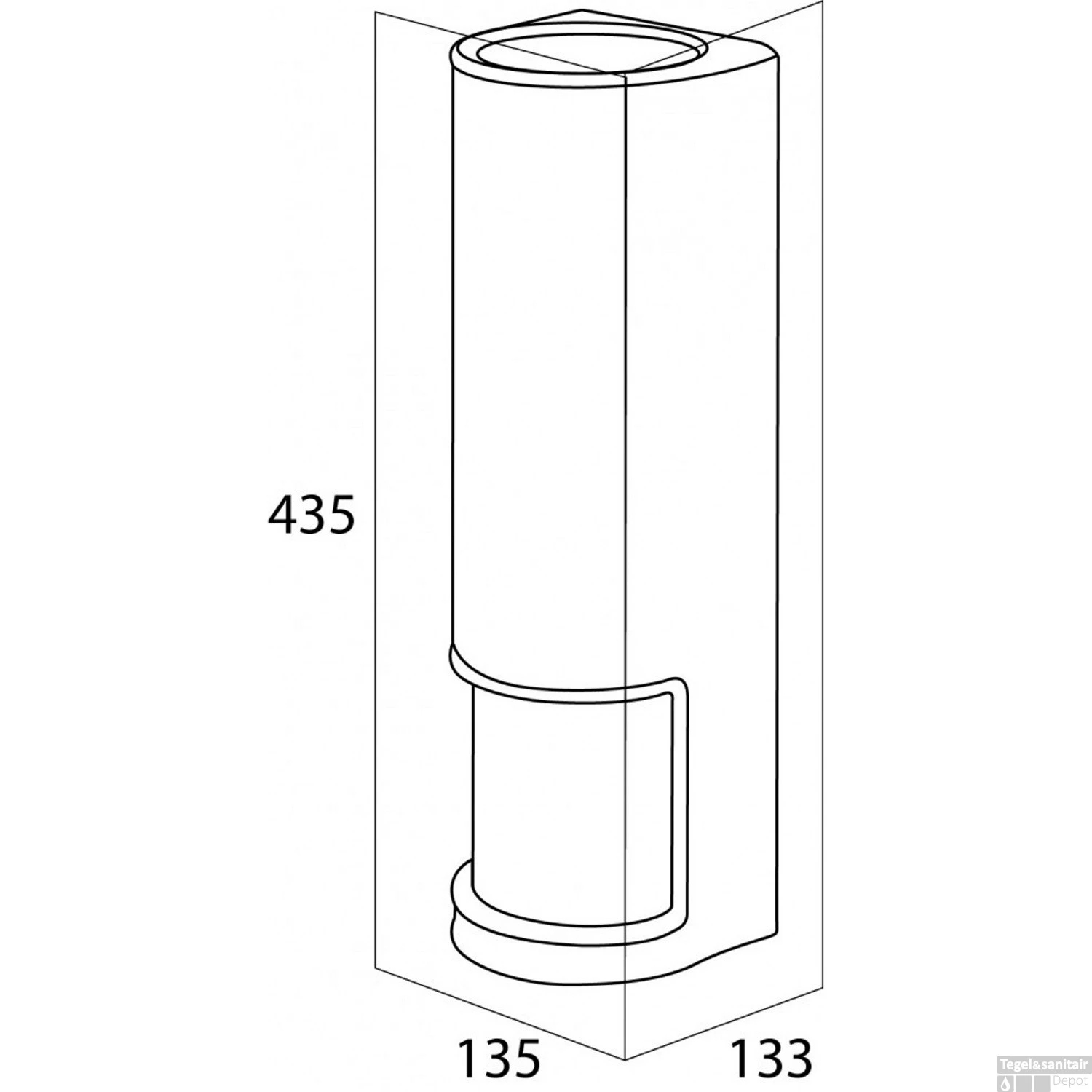 Reserverolhouder Tiger Palma Wit 2 Reserverolhouder Tiger Palma Wit - Afbeelding 2