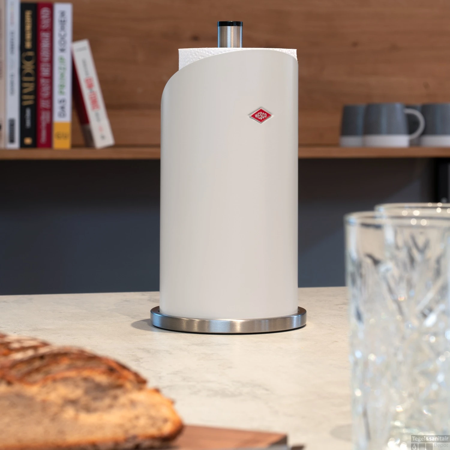 Rolhouder Wesco 30x15.5 Cm Roze 2 Rolhouder Wesco 30x15.5 Cm Roze - Afbeelding 2