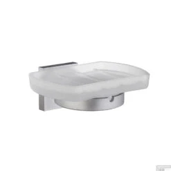 Zeephouder Smedbo Ice Met Matglas Schaal Mat Chroom