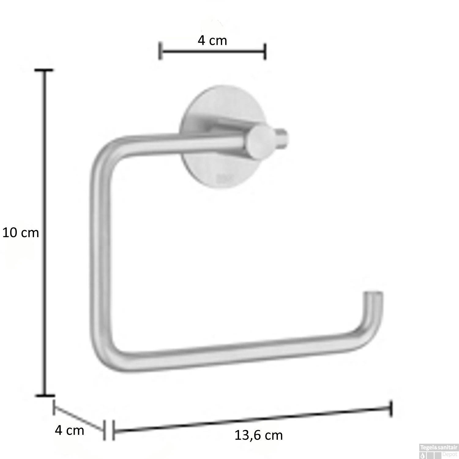 Toiletrolhouder Met Smedbo Beslagboden Geborsteld Edelstaal 10x13,6x3 2 Toiletrolhouder Met Smedbo Beslagboden Geborsteld Edelstaal 10x13,6x3 - Afbeelding 2
