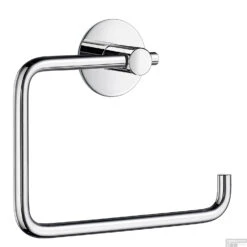 Toiletrolhouder Met Ronde Bevestigingsplaat Smedbo Beslagboden Gepolijst Edelstaal 10x13,6x3