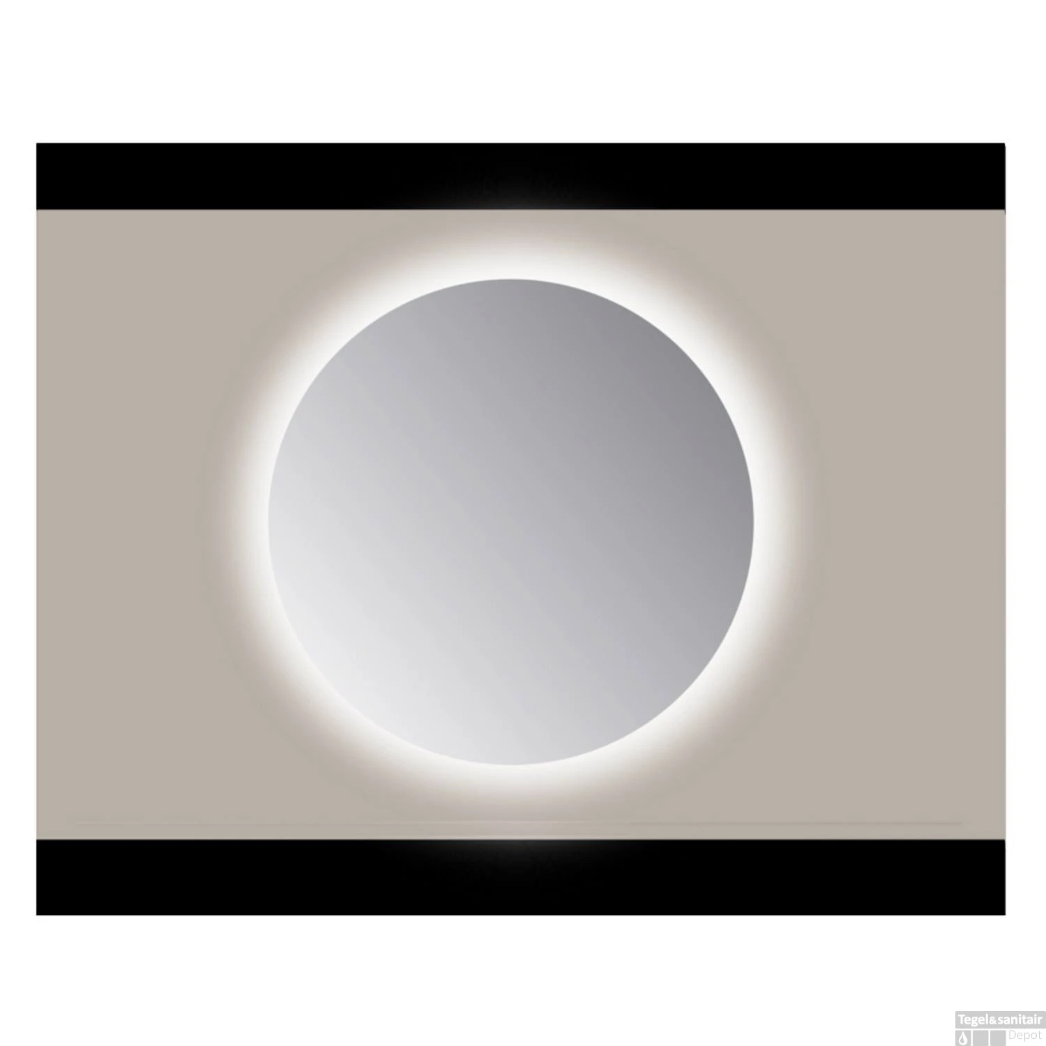Spiegel Rond Sanicare Q 60 Cm Ambi Warm White LED PP Geslepen (Zonder Sensor) 1 Spiegel Rond Sanicare Q 60 Cm Ambi Warm White LED PP Geslepen (Zonder Sensor)