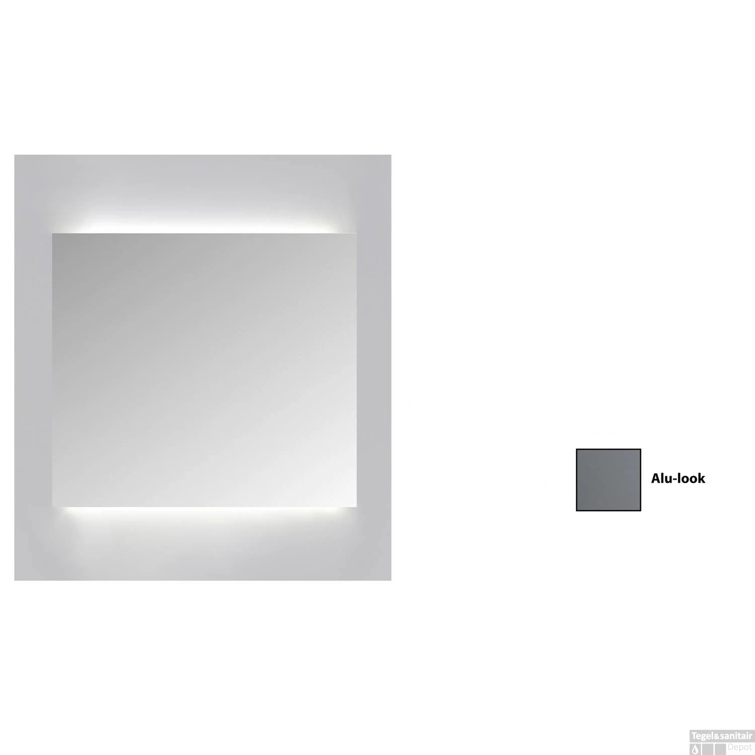 Spiegelkast Sanicare Qlassics Ambiance 60 Cm 1 Deur Alu-Look 2 Spiegelkast Sanicare Qlassics Ambiance 60 Cm 1 Deur Alu-Look - Afbeelding 2