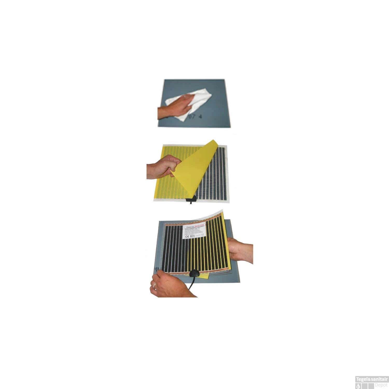 Spiegelverwarming Sanicare Q-Mirrors Zelfklevend 15 Cm X 15 Cm 2 Spiegelverwarming Sanicare Q-Mirrors Zelfklevend 15 Cm X 15 Cm - Afbeelding 2