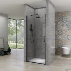 Nisdeur Van Rijn ST02 Draaideur 100x200 Cm 6 Mm Zwart