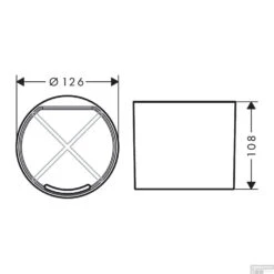 Tandenborstelhouder HansGrohe WallStoris Mat Zwart -SEALSKIN Winkel tandenborstelhouder hansgrohe wallstoris mat zwart tech